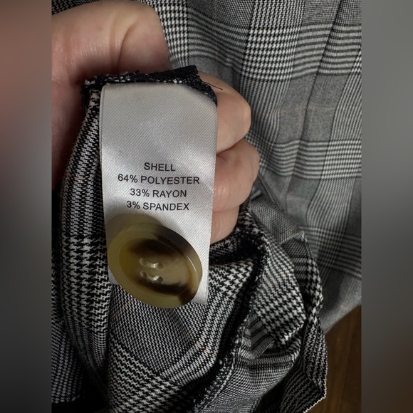 Anna Cate Collection Sara Vest Dress Plaid Double Breasted Pleated Hem | Size M - Picture 12 of 13